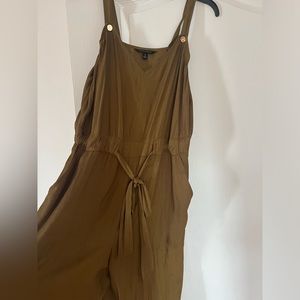 Banana republic khaki jumpsuit.